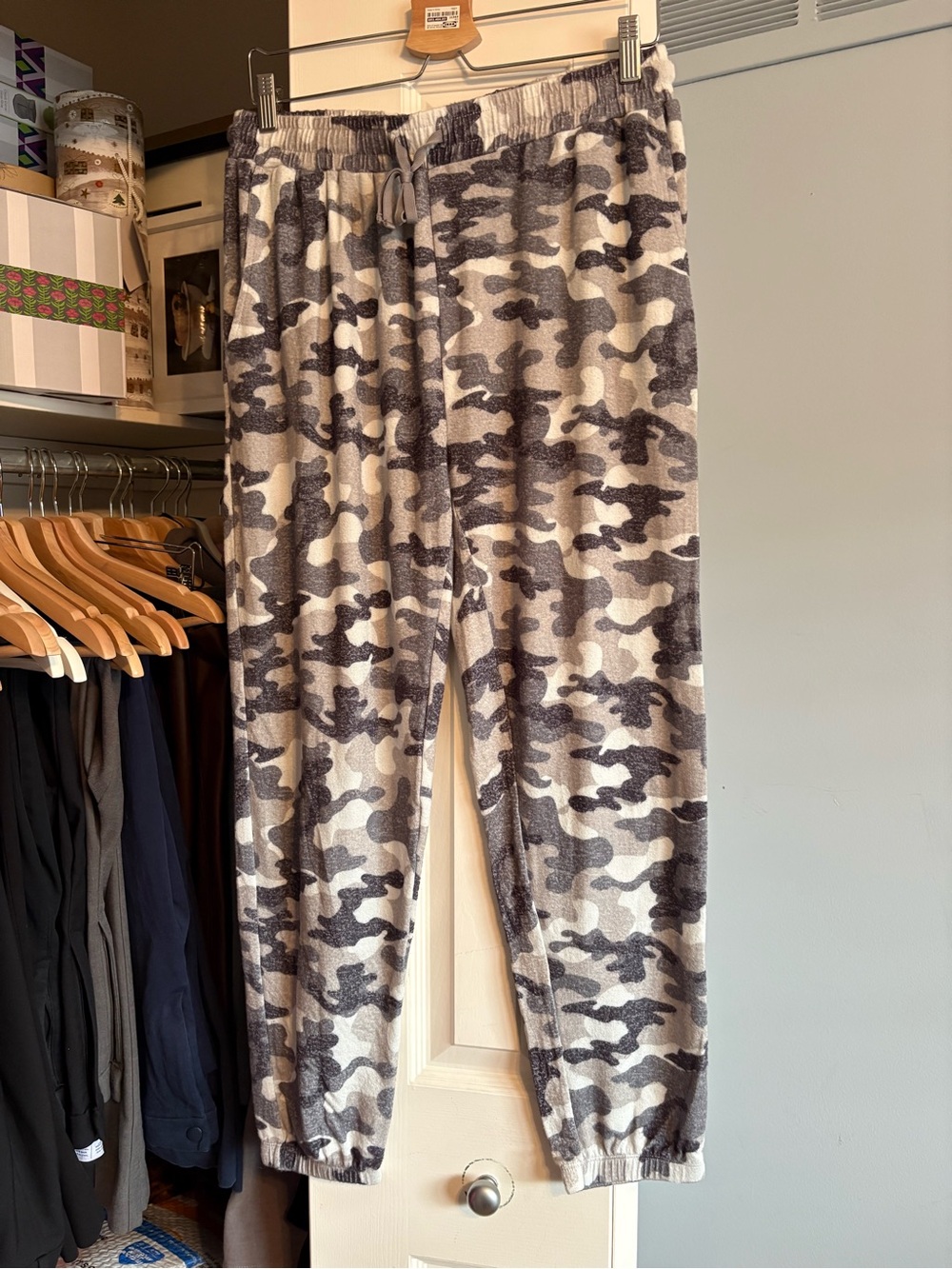 Zyia Lounge Boyfriend Sweats Camo Print